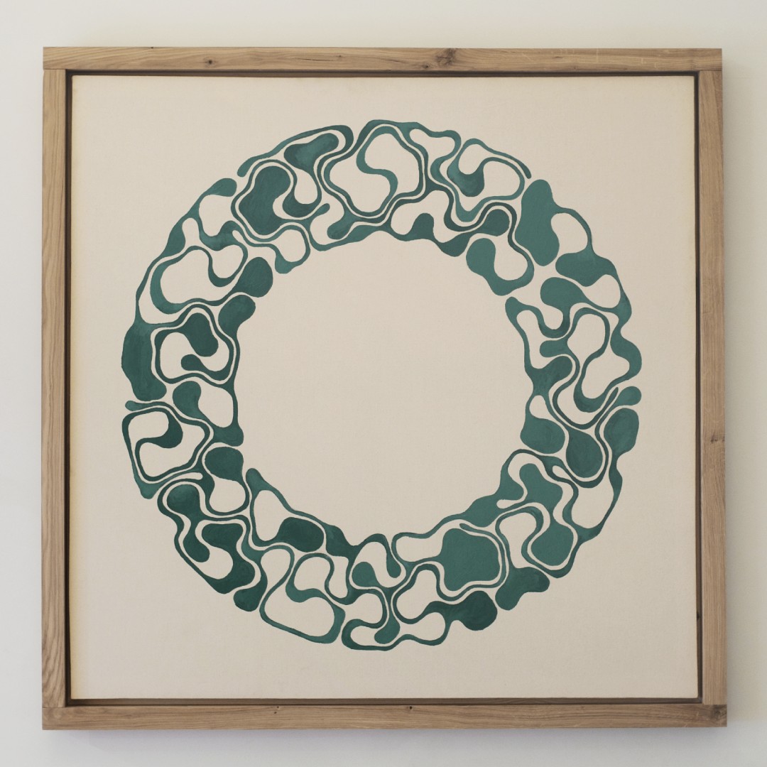 Abstract painting created as a commissioned artwork